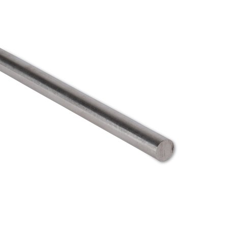 REMINGTON INDUSTRIES 1/2" Diameter, 304 Stainless Steel Round Rod, 8" Length, Extruded, 0.50 inch Dia 0.50RD304SS-8
